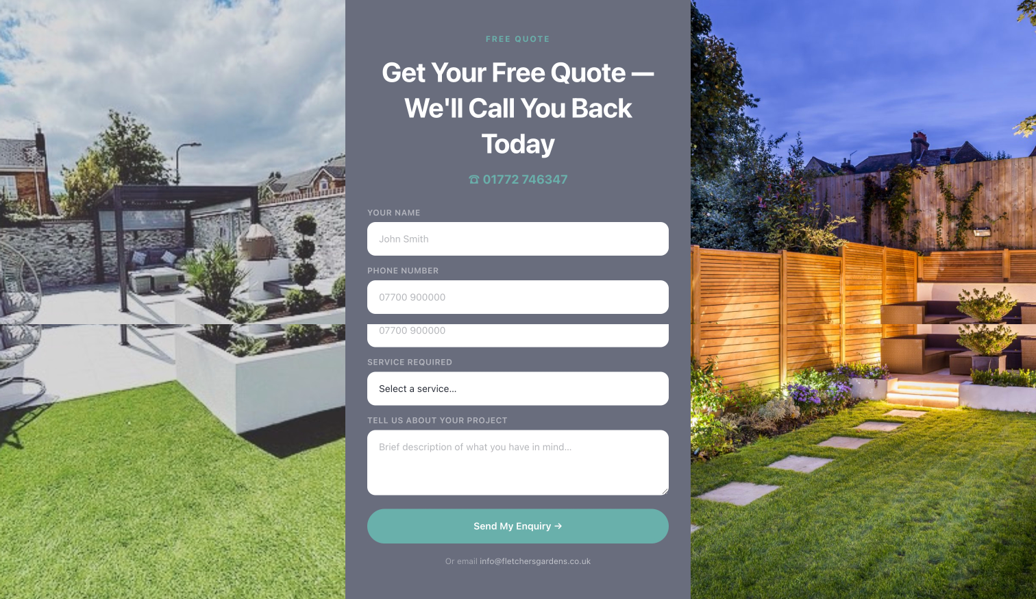 Website for a local service